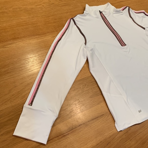 TAIL TECK~Size 14 ~Quarter Zip Long Sleeve Top Performance Jersey ~Shirt - Picture 7 of 12